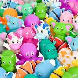 Rubber Animal Assortment - 2 Inch - 72 Count