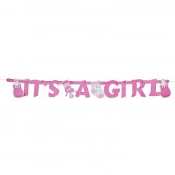 "It's A Girl" Hinged Banner - 44 Inches