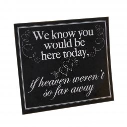 Memorial Wedding Sign