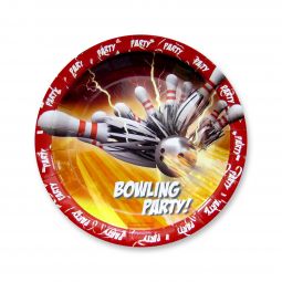 Bowling Thunder Party 7 Inch Plates - 1,000 Count