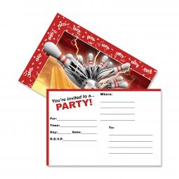 Bowling Thunder Party Postcard Invitations - 1,000 Count