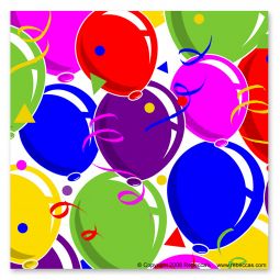 Balloon Party Luncheon Napkins - 1,000 Count