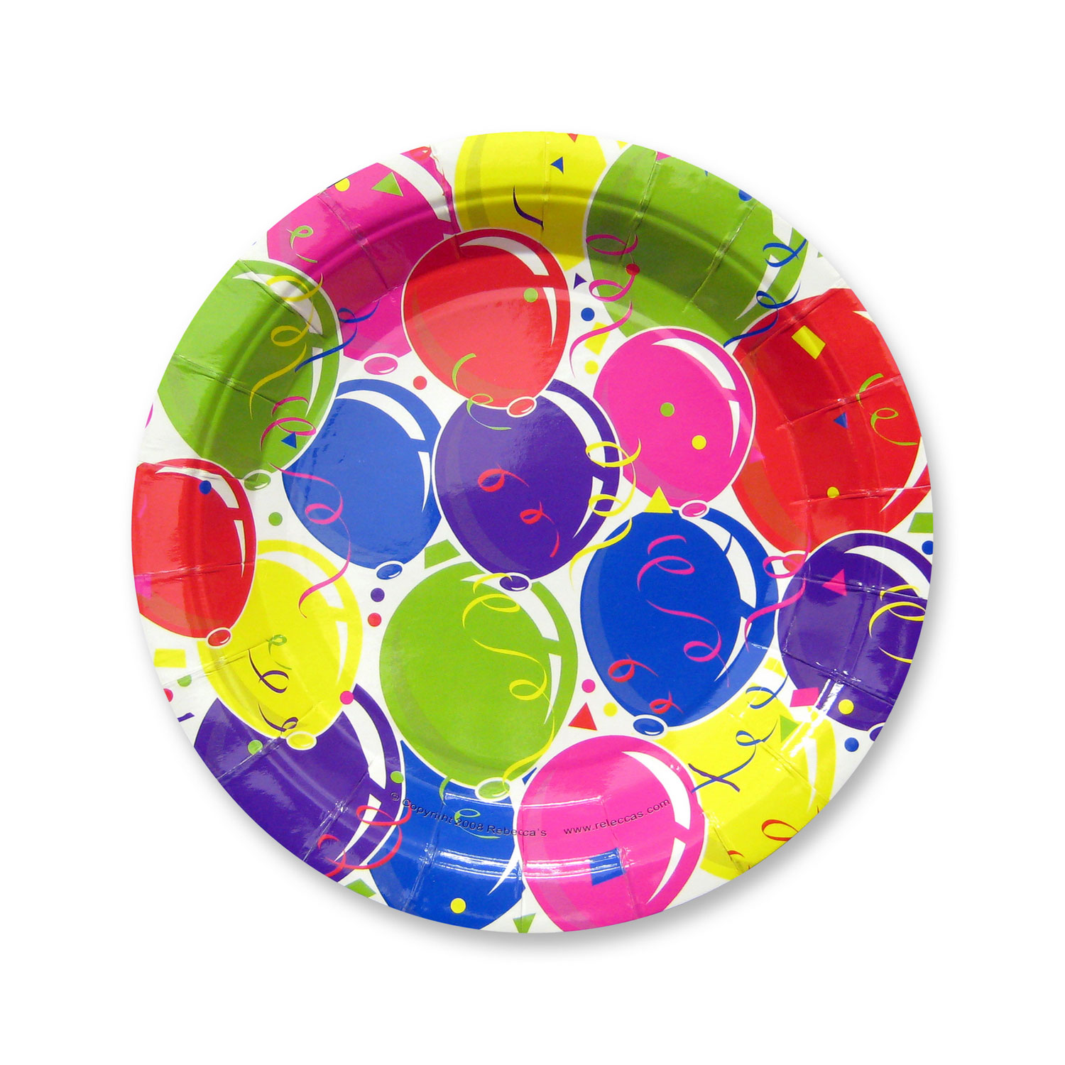 Balloon Party 7 Inch Plates - 1,000 Count: Rebecca's Toys & Prizes