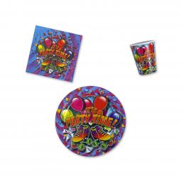Party Time Skate Place Setting Kit - 9 Inch Plates