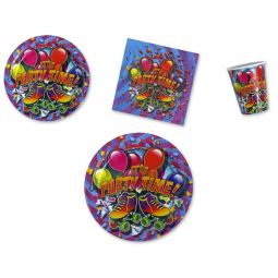 Party Time Skate Place Setting Kit - 7 & 9 Inch Plates