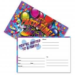 Party Time Skate Postcard Invitations - 1,000 Count