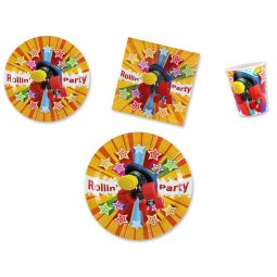 Rollin' Party Place Setting Kit - 7 & 9 Inch Plates