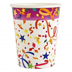 Confetti Party 9 Ounce Paper Cups - 1,000 Count