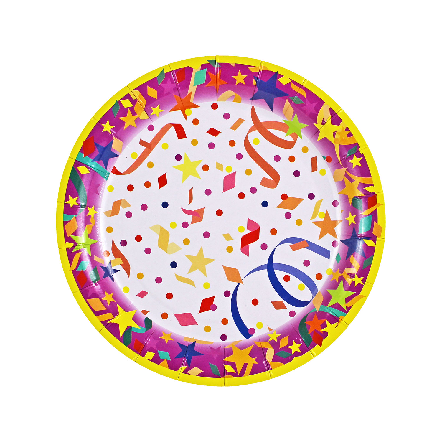 Confetti Party 7 Inch Plates - 1,000 Count: Rebecca's Toys & Prizes