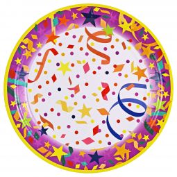 Confetti Party 9 Inch Plates - 1,000 Count
