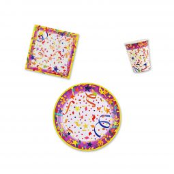 Confetti Party Place Setting Kit - 9 Inch Plates