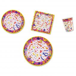 Confetti Party Place Setting Kit - 7 & 9 Inch Plates