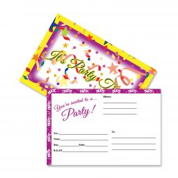 Confetti Party Postcard Invitations - 1,000 Count