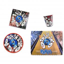 Party Lane Place Setting Kit - 7 Inch Plates with Placemats