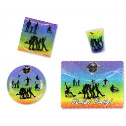 Rhythm'n Roll Place Setting Kit - 7 Inch Plates with Placemats