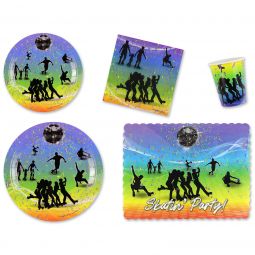 Rhythm'n Roll Place Setting Kit - 7 & 9 Inch Plates with Placemats