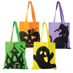 Halloween Canvas Tote Bags - Assorted Designs
