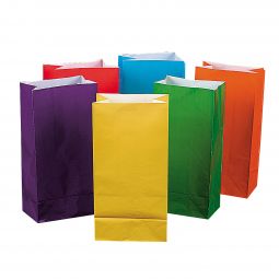 Bright Color Treat Bags - 12 Count