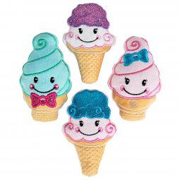 Plush Ice Cream Cone - 5 Inch - 12 Count