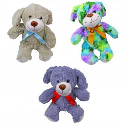 Plush Dog - 17 Inch - Assorted Colors