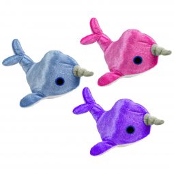 Plush Narwhal Whale - 7 Inch - Assorted Colors - 12 Count