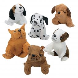 Plush Realistic Puppy - 5 1/2 Inch - Assorted