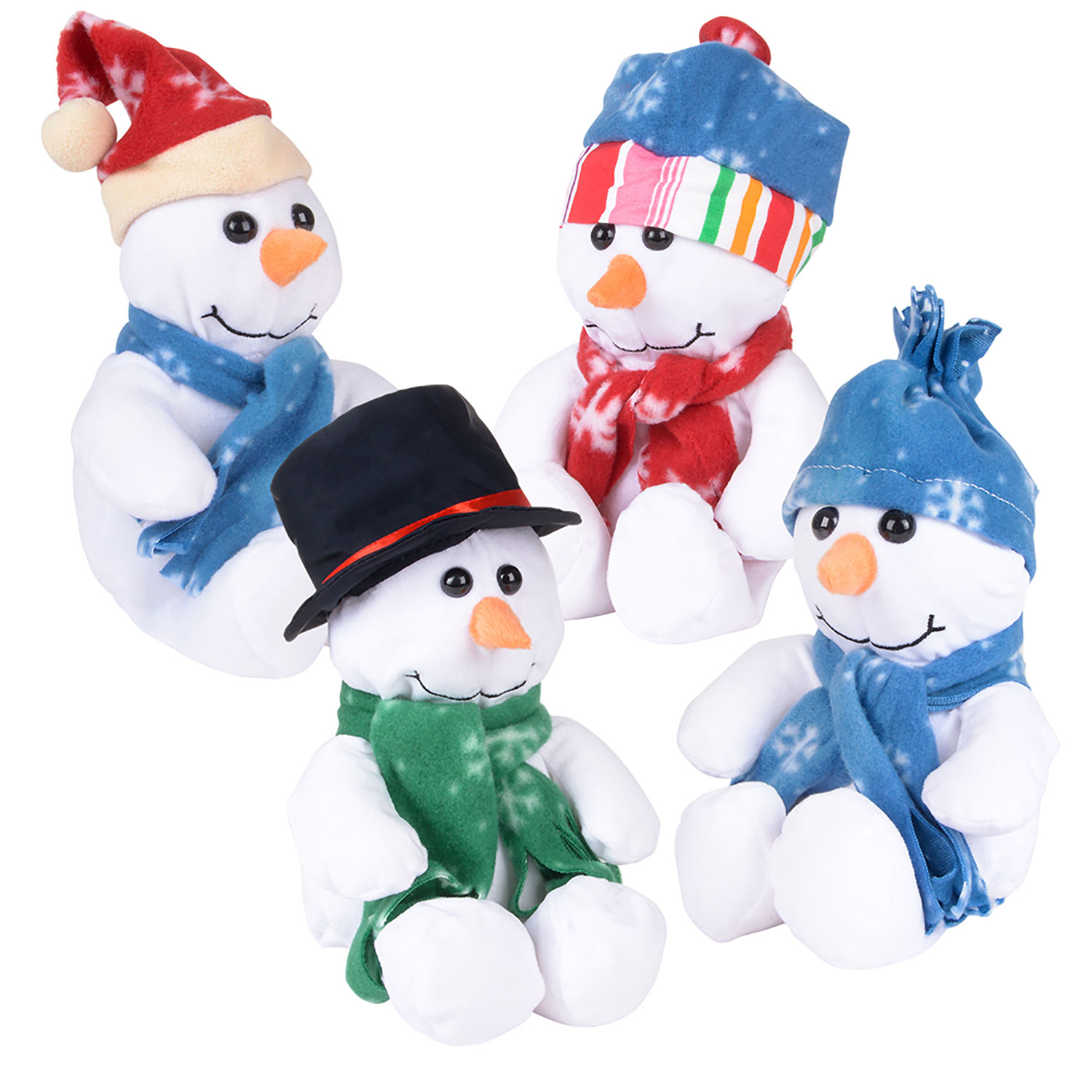 Plush Snowman - 10 Inch - Assorted Colors: Rebecca's Toys & Prizes