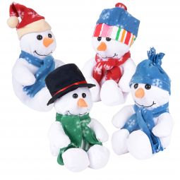 Plush Snowman - 10 Inch - Assorted Colors