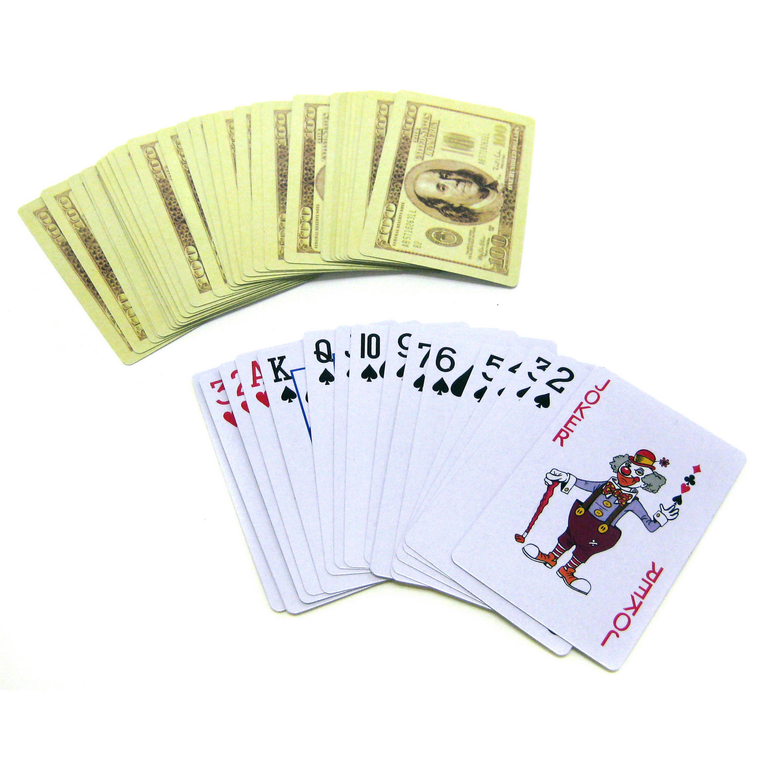 Hundred Dollar Bill Deluxe Playing Cards 12 Count Rebeccas Toys And Prizes 