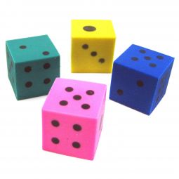 Dice Erasers - 1/2 Inch - 144 Count