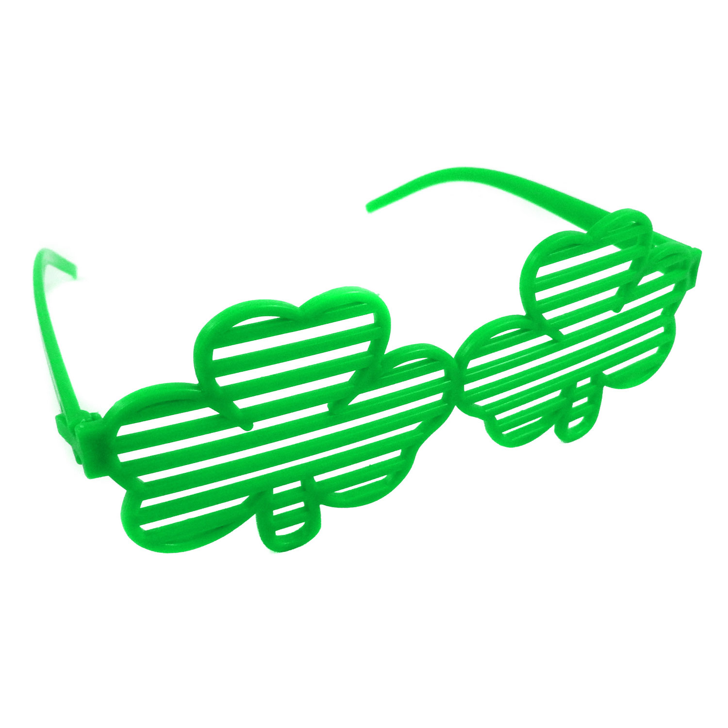 Slotted Shamrock Sunglasses - 12 Count: Rebeccas Toys & Prizes