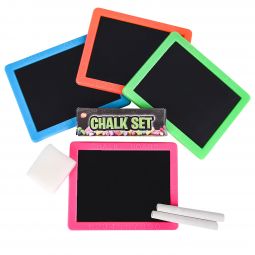 Neon Chalkboard with Chalk Set - 12 Count